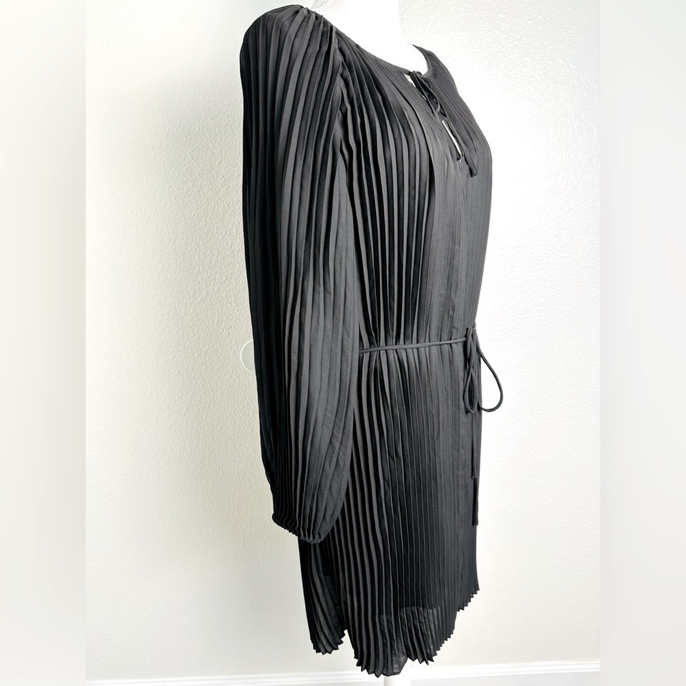 Banana Republic Factory Long Sleeve Pleated Mini Dress Size XL - Picture 4 of 11
